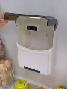 Rak Dapur Kotak Tempat Sumpit Sendok Garpu Alat Makan Tempel Tembok dengan Tutup Fugthui