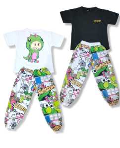 Setelan anak perempuan kekinian set celana anak setelan DREW