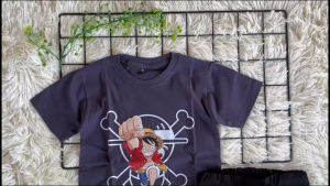 Setelan Kaos Distro Celana Chino Pendek Anak Laki-Laki Perempuan Bahan Katun 30s Premium