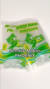 Sendok Makan Plastik Bening PHOENIX isi 25 pcs Kualitas Bagus