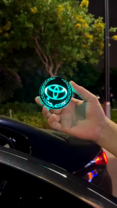 Universal Toyota Car Triangle Window LED Decorate Light Car Rear Window Atmosphere Lamp Intelligent Luminous Seven Color for Toyota Vios Wish Hilux Yaris Rush GR Corolla Cross Avanza Innova Veloz Fortuner Alphard Altis Camry bZ4X RAV4 Harrier