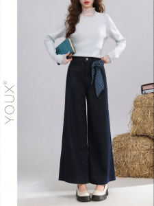 YOUXIANG | Quần Jeans Lót Nỉ Ấm Áp