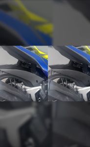 Rear Tire Hugger Honda Click 125i v3/v2 Carbon White For Motorcycle Accessories Mud Guard