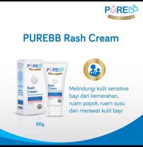 PURE Baby Rash Cream with Extra Moisturizing 50ml PURE BB Krim Ruam Kulit Bayi