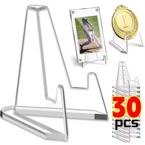 Clear Acrylic Coin Display Stand Holders idol Photo Holder Stands Easel Card Commemorative Challenge Capsule Medal Support Rack