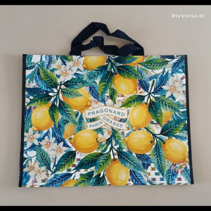 Limited Edition Fragonard Large Fleur de Citronnier (Citron Blossom) Tote Bag by Senteurs de Provence since 2004