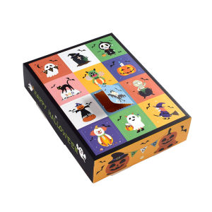 Hộp Quà Kẹo Halloween 12 Ngăn Hộp Đồ Chơi Trick-or-Treat Quà Tặng Sinh Nhật Hộp Giấy Cứng Gấp Gọn Có Thể Tùy Chỉnh Đồ Dùng Halloween