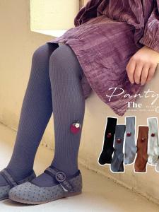 Korean Style High Elasticity Girls Tights A-Class Footed Base Layer Socks Long Pants Natural Waist Loose Fit Thin Model