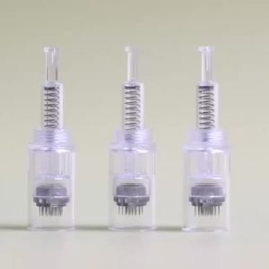 50pcs 12pin/36pin Round Nano Microneedling DermaPen Needles Screw Cartridge Replacement Heads Tattoo Nano Micr Needle