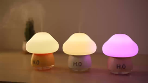 【FOC 10ml Essential Oil】【Mushroom Light Humidifier】【蘑菇 拍拍灯 加湿器】睡眠灯 床头 氛围 灯 手机支架 桌面摆件 装饰小夜灯 Cute Night Light Touch Lamp