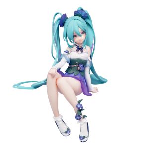 Bandai | 4 Kinds New Hatsune Miku Anime Figure Flower Fairy PVC Model Action Toys Noodle Stopper Decoration Collect Gifts