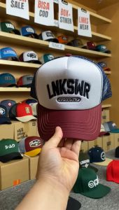 Topi Jaring Pria Dewasa Distro LINKSWEAR Topi Distro Pria Varian Mustard Navy Grey