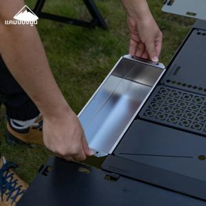 CAMPINGMOON CK-11 Outdoor Camping Travel Picnic ช้อนส้อมภาชนะสแตนเลสอาหารกล่องผัก