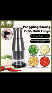 Pengepres Bawang Putih Multi-fungsi Penghalus Bawang Putih Manual Dari Baja Tahan KaratPemotong