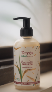 Deyga Rice Water Shampoo 220ml – Anti-Frizz | Deep Clean Scalp | Shine & Volume Boost | Strengthens Hair | Natural Ingredients | Sulfate & Paraben Free | For All Hair Types