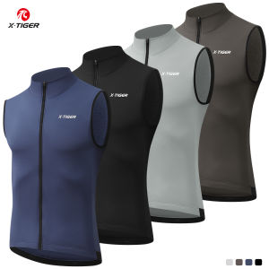เสื้อกั๊กปั่นจักรยานกันลม X-TIGER สำหรับฤดูหนาว ผ้าฟลีซ อุ่นสบาย ไม่มีแขน เสื้อคลุมจักรยาน เสื้อกั๊กกันหนาวสำหรับปั่นจักรยาน เสื้อเจอร์ซีย์ปั่นจักรยานสำหรับทุกเพศ