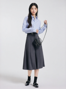 Blue Stripe Shirt for Business Casual Wear