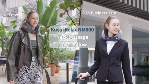 Kusa iRelax NM800 Human-like Neck Massager Travel Pillow Heated Pillow for TravelOffice & HomeIdeal Gift for HerHim