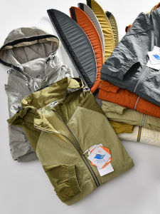 Upf50+ Lightweight Movable Sleeve Outdoor Casual Mens Summer Sun Protection Jacket Loose Fit Nylon Fabric Zipper Closure