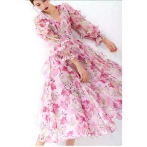 91933 Javelin Ruffled Maxi Dress Party Kondangan Tile korean look style elegant wear CNY Imlek Brokat premium Quality Christmas Green gown Gaun Flower Gamis Sifon