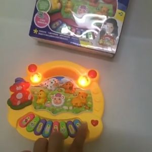 Đồ chơi đàn piano hình động vật chạy pin phát nhạc và đèn sáng cho bé-đồ chơi giáo dục sớm cho bé