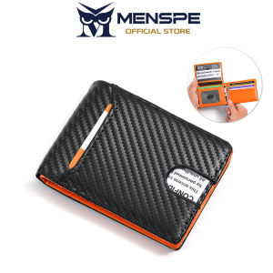 MENSPE Mens Short Wallet Soft PU Short Wallet Multi-Functional Wallet Large Capacity Purse Multi-Card Position ID Credit Cards Holders Coin Pouch PU Leather Bag Business Wallets