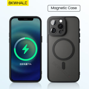BKWHALE Magnetic Matte Phone Case for iPhone 17 Pro Max 17 Air 16 Pro Max 16e 15 pro Max 16 15 14 Plus 13 12 11 Pro Max Shockproof Phone Casing