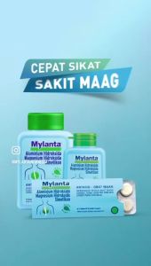 Mylanta Tablet 1 Strip isi 10 Tablet - Membantu Meredakan Gejala Maag Karna Asam Lambung Berlebih