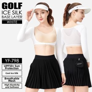 PGM GOLF | Cool Silk Sun Protection Summer Sport Set Short Skirt Tee