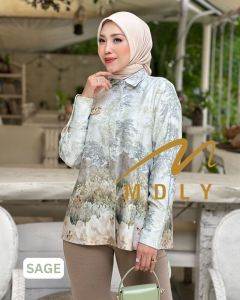(9) MDLY FORESTA TOP Baju kemeja atasan wanita Foresta Top by Mdly. Nazra Sha