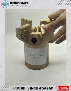 Mata Bor PDC Bit 127 mm (5 inch) 4 Sayap & Mata Bor untuk Batuan Keras & Lunak