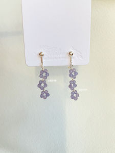 Original Design Handmade Beaded Earrings Womens S925 Silver Floral Fashion Jewelry Ear Cuff Studs Dangle Drop Earrings