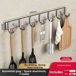 youqin | Wall-Mounted No-Drilling Hooks for Kitchen Utensil Storage