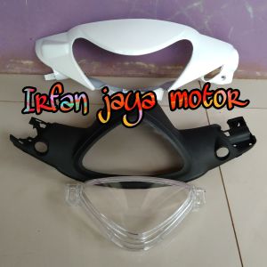 Batok kepala depan belakang Plus Mika Speedometer yamaha Mio Smile putih