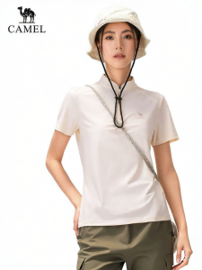 CAMEL | Breathable UV-Protective Stretch Cooling T-Shirt