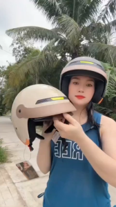 Mũ Bảo Hiểm GXT Helmet 3/4 Đâu GXT-139  Mũ BH Xe Máy Kính Âm Thương Hiệu GXT HELMET  BH 12 Tháng