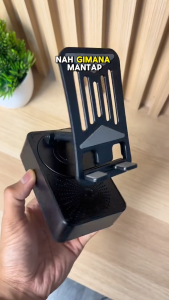 Terbaru Holder Hp Audio Bluetooth 3in1 PowerBank Holder Hp Stand Meja Multifungsi