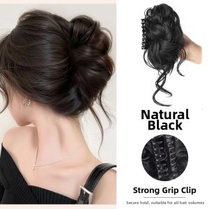 Luxury Simulated Hair Bun Wig