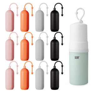 Travel Silicone Bottle Cover with Lanyard Hook Anti-Drop and Leak-Proof Toiletry Bottle Protective Cover Available in Multiple Colors