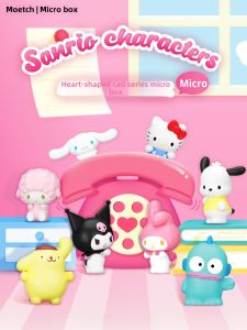 Sanrio Family Heartbeat Call Blind Box Clow M Hand-Made Pacha Dog Hello Kitty Decoration Ugly Fish Melody