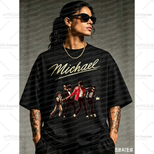 2026 Michael Jackson T-shirt Children Clothing Singer Printed Tops Boy Girl MJ Summer Tee Shirts Casual Clothes  Birthday Gift
