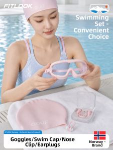 fitlook | Anti-fog Waterproof Swim Goggles Set