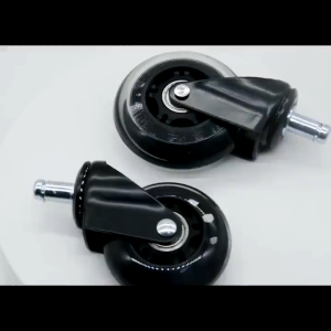 5PCs 2 Inch Office Chair Caster Wheels Roller Rollerblade Style Castor Wheel Replacement PU Wheel
