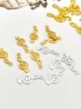 Xiaoyao Home Alloy Musical Note Guitar Hanging Ornaments Hair Accessories DIY Materials Accessories Baji Tuo Necklace Earring Bracelet Pendant. 