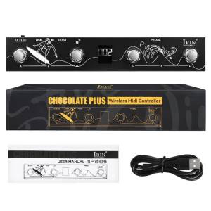 IRIN | IRIN Chocolate Plus Bộ Điều Khiển MIDI Không Dây Bàn Phím Pro Với 4 Nút Chuyển Đổi Chân Có Thể Sử Dụng Được Cho Cả Hai Tay Phụ Kiện Nhạc Cụ Điện
