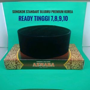 PECI SONGKOK KOPYAH HITAM BLUDRU HALUS PREMIUM STANDARD NON AC ready tinggi 7 8 9 10 nomer 0-11