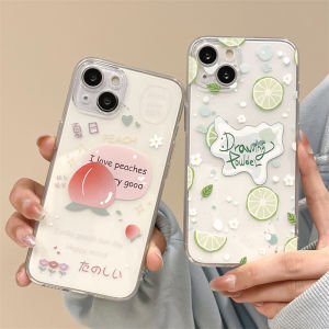 Summer  Fruit Style Silicone Phone Case for  14Promax 13 Creative 12 Womens Model 11Pro Soft Shell 17 Full Cover Protection 16 Anti-Fall Transparent 7 Protective Cover 15U Shell