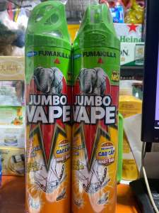 Bình Xịt Muỗi cao cấp Jumbo Vape hương chanh 600ml