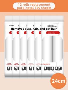 CHUSHE | Carpet Cleaning Long-Handle Sticky Roller Brush Strong Hair Removal