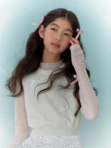 LOVESASAKIDS | Skin-Friendly Anti-Pilling Ice Silk T-Shirt with 3D Bow